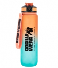 GORILLA WEAR Gradient Water Bottle 1000 ml / Green - Orange