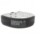 GORILLA WEAR Padded Leather Belt / Black - Gray / 4 Inches