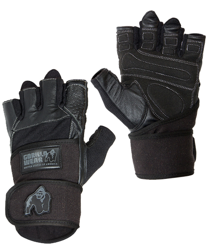 GORILLA WEAR Dallas Wrist Wrap Gloves / Black