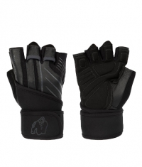 GORILLA WEAR Dallas Wrist Wraps Gloves 2.0 / Black - Gray