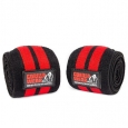 GORILLA WEAR Knee Wraps / Black - Red / 200 cm
