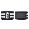 GORILLA WEAR Knee Wraps / Black - White / 250 cm