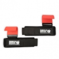 GORILLA WEAR Weight Lifting Hooks / Black/Red