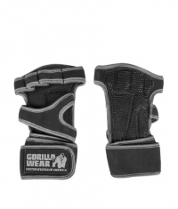 GORILLA WEAR Yuma Weight Lifting Workout Gloves / Black/Gray