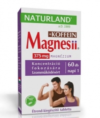 NATURLAND Magnesium + Caffeine / 60 Tabs