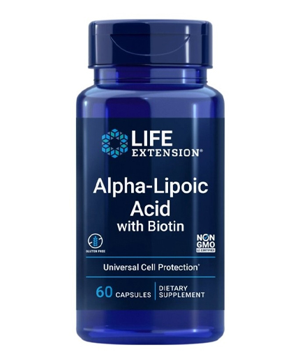 LIFE EXTENSION Alpha Lipoic Acid + Biotin / 60 Caps