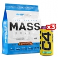 PROMO STACK Mass Build Gainer / BAG + 3 Free C4 Explosive Energy / 500 ml