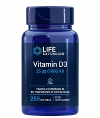 LIFE EXTENSION Vitamin D3 1000 IU / 250 Softgels