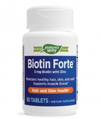 NATURES WAY Biotin Forte® with Zinc / 60 Tabs