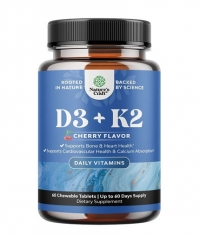 NATURE\'S CRAFT D3 + K2 / Cherry Flavor / 60 Chew Tabs
