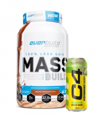 PROMO STACK Mass Build Gainer + C4 Explosive Energy Drink