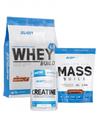 PROMO STACK 1+2 FREE - Whey Build 2.0 + Mass Build + Creatine Monohydrate