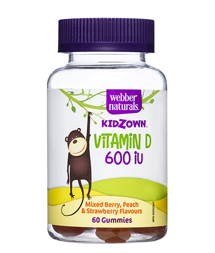 WEBBER NATURALS Kidzown Vitamin D3 for Children / 60 Gummies