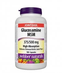 WEBBER NATURALS Glucosamine 375 mg + MSM 500 mg / 180 Caps