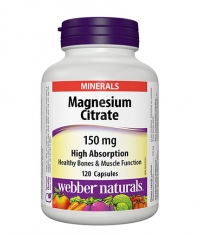 WEBBER NATURALS Magnesium Citrate 150 mg High Absorption / 120 Caps
