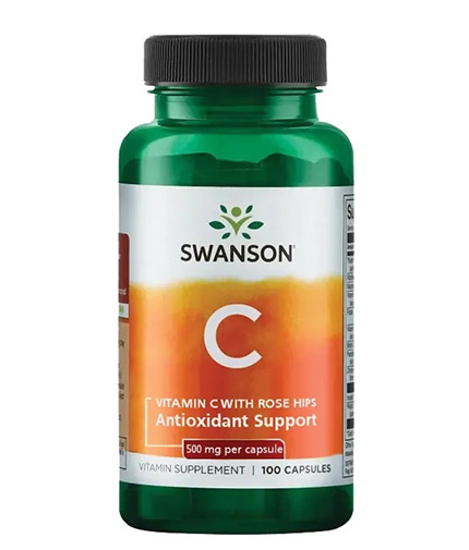 swanson Vitamin C with Rose Hips 500mg. / 100 Caps