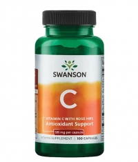 SWANSON Vitamin C with Rose Hips 500mg. / 100 Caps