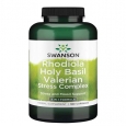 SWANSON Rhodiola Holy Basil Valerian Stress Complex / 180 Caps