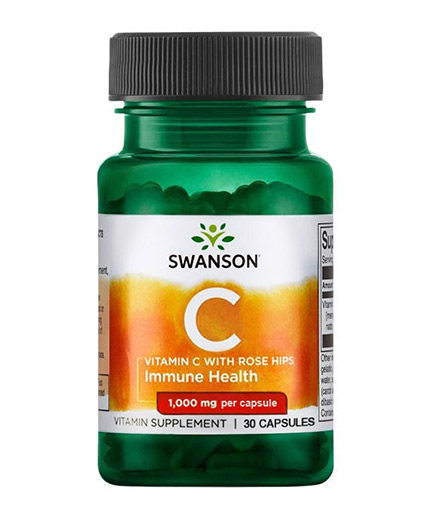 swanson Vitamin C with Rose Hips 1000mg. / 30 Caps