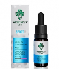 WEEDNESS Sport CBD Oíl 20% + CBG 20% Broad Spectrum / Mint / 10ml