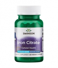 SWANSON Iron Citrate 25mg. / 60 Vcaps