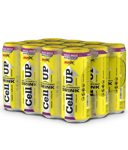 AMIX CellUp® Pre-Workout Drink / 12 x 500 ml