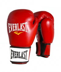 EVERLAST Ergo Molded Foam Boxing Leather Gloves /Red/
