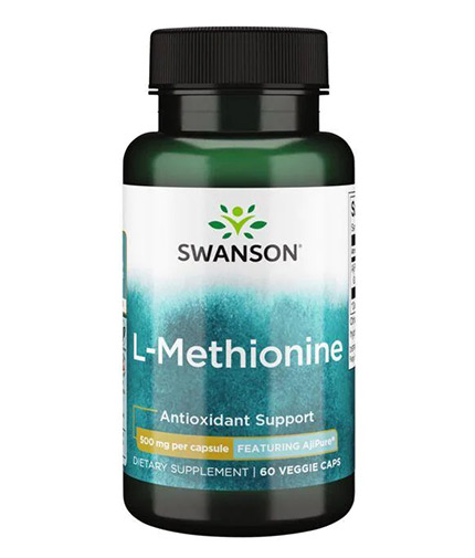 swanson AjiPure L-Methionine, Pharmaceutical Grade 500mg. / 60 Vcaps