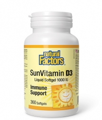 NATURAL FACTORS Vitamin D3 1000 IU / 360 Softgels