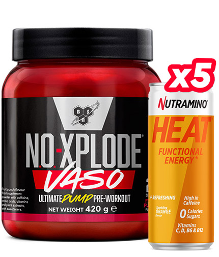 PROMO STACK N.O. Xplode Vaso + 5 HEAT