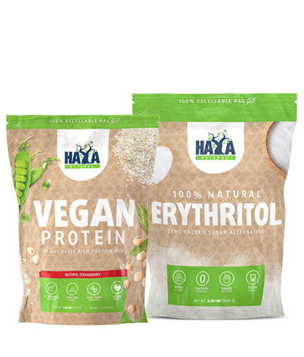 PROMO STACK Vegan Protein + Erythritol 1000