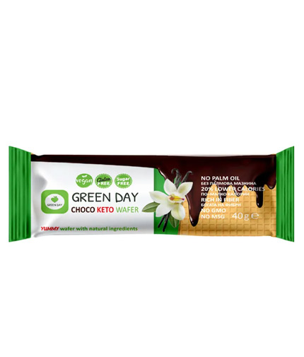 GREEN DAY Choko Keto Wafer / 40 g