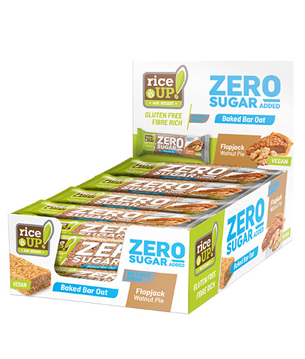 RICE UP Zero Sugar Flapjack Box / 12 x 70 g