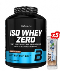 PROMO STACK Iso Whey ZERO 2.27 + 5 Oat&Fruit Zero Bar