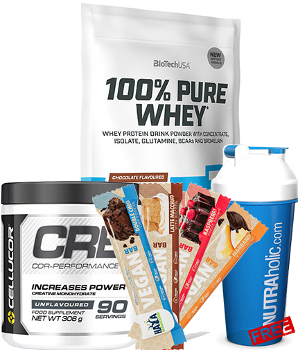 PROMO STACK BIOTECH USA 100% Pure Whey + 3 Δώρο