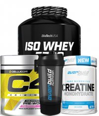 PROMO STACK ΠΡΩΤΕΪΝΗ + PRE-WORKOUT+ ΚΡΕΑΤΙΝΗ + SHAKER 4