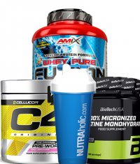 PROMO STACK ΠΡΩΤΕΪΝΗ + PRE-WORKOUT+ ΚΡΕΑΤΙΝΗ + SHAKER 6