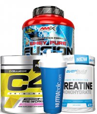 PROMO STACK ΠΡΩΤΕΪΝΗ + PRE-WORKOUT+ ΚΡΕΑΤΙΝΗ + SHAKER 6