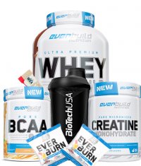PROMO STACK WHEY PROTEIN + BCAA + CREATINE + SHAKER