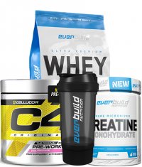 PROMO STACK ΠΡΩΤΕΪΝΗ + PRE WORKOUT+ ΚΡΕΑΤΙΝΗ + SHAKER 2