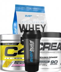 PROMO STACK ΠΡΩΤΕΪΝΗ + PRE WORKOUT+ ΚΡΕΑΤΙΝΗ + SHAKER 2