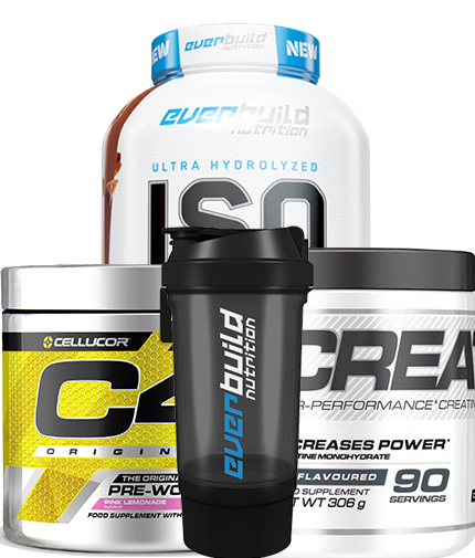 PROMO STACK ΠΡΩΤΕΪΝΗ + PRE-WORKOUT+ ΚΡΕΑΤΙΝΗ + SHAKER 5