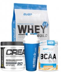 PROMO STACK EVERBUILD ΠΡΩΤΕΪΝΗ + ΚΡΕΑΤΙΝΗ + BCAA+ SHAKER