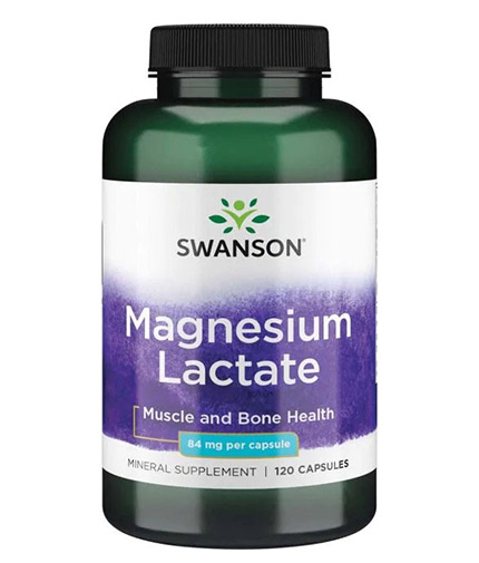 swanson Magnesium Lactate / 120 Caps