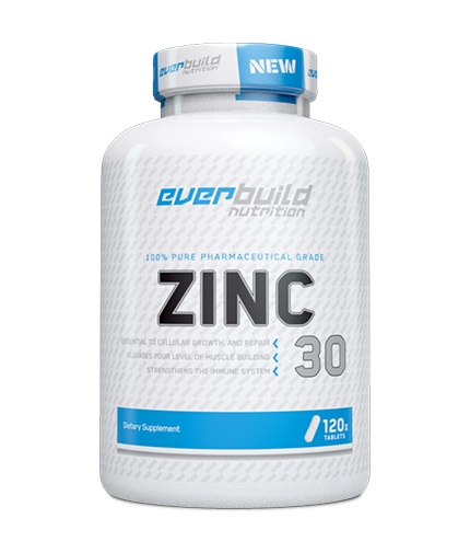 EVERBUILD Zinc Bisglycinate 30mg / 120 Tabs