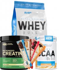 PROMO STACK Πρωτεϊνη+κρεατίνη+αμινοξέα+μπάρες 11