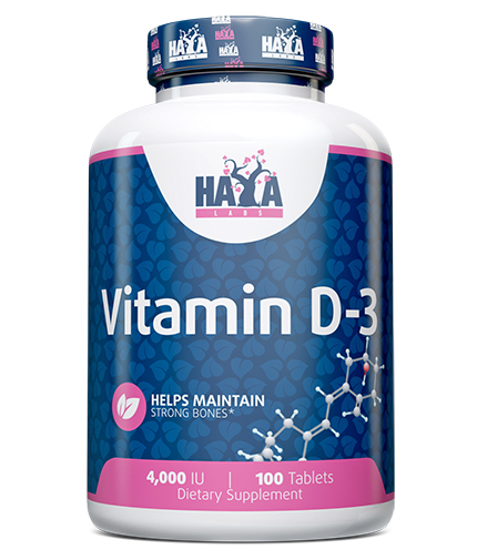 HAYA LABS Vitamin D-3 4000 IU / 100 Tabs