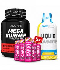 PROMO STACK BIOTECH USA Mega Burner + L- carnitine + Carni Shot