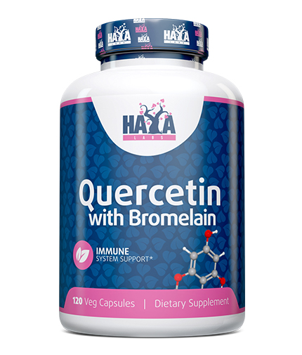 HAYA LABS Quercetin Bromelain / 120 Caps