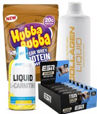 PROMO STACK WHEY + CARNITINE + COLLAGEN + PROTETIN BAR